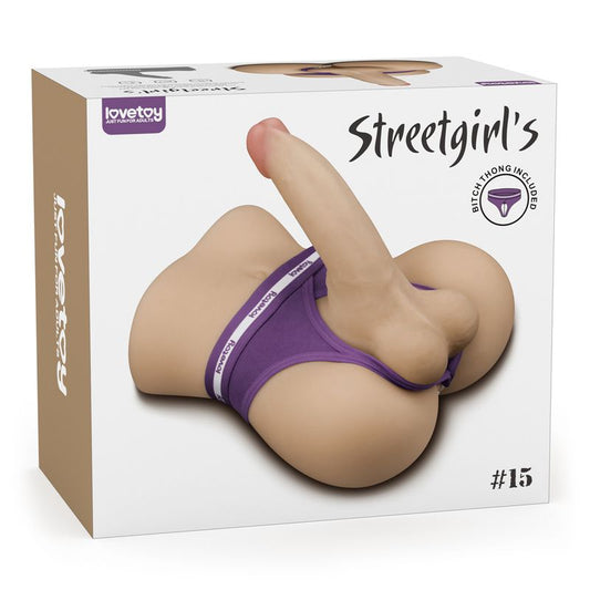 Streetgirls Male Butt with Bendable Dildo and Balls Steven – Ultra-Soft Masturbator