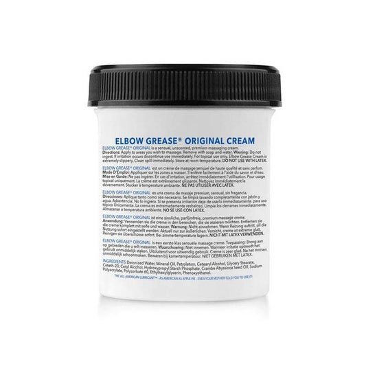 Elbow Grease Original Cream 3.4oz – Mineral Oil-Based Lubricant Cream > Lube > Speciality