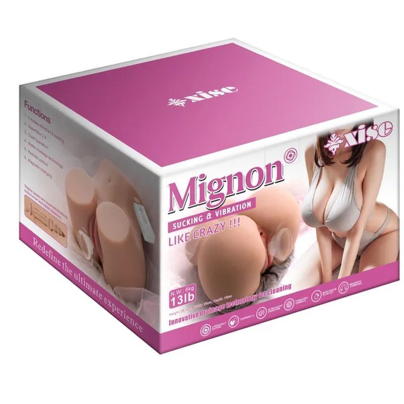 Mignon USB Auto Suction Masturbator Torso with Remote – Waterproof Vibrating Masturbator