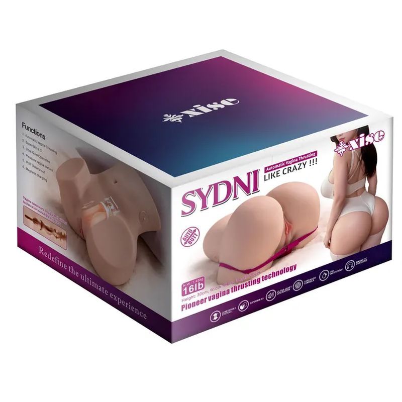 Sydni 7.45kg USB Auto Thrusting Lifelike Vagina Torso – Realistic Skin Thrusting Masturbator