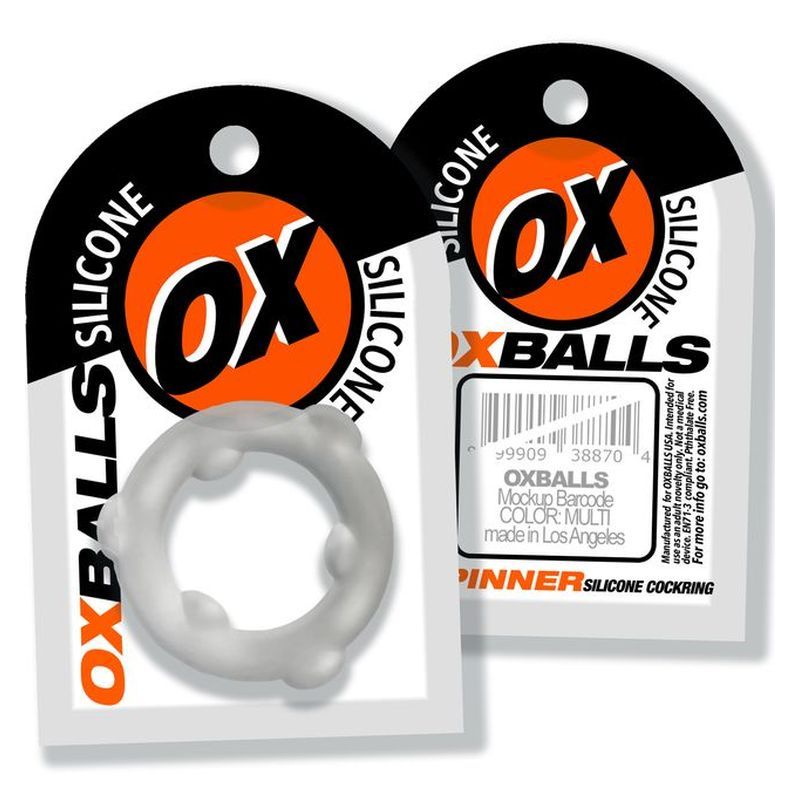 Oxballs Spinner (Clear) – Premium Silicone Cock Ring