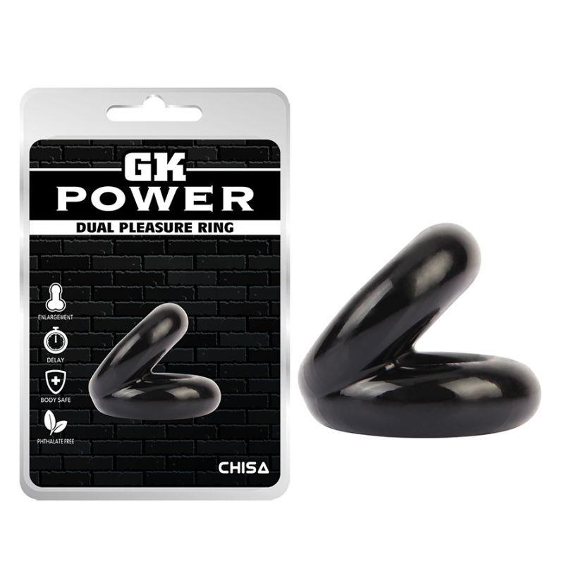 Dual Pleasure Ring (Black) – Double Support Penis Ring