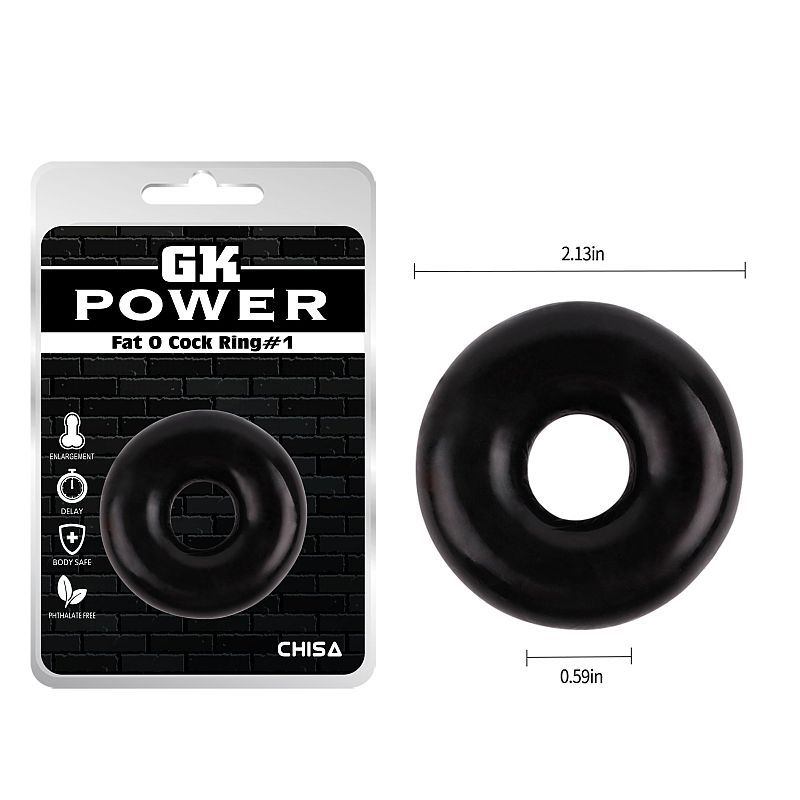 Fat O Cock Ring – 5.4 cm Diameter Stretchy TPE Cock Ring