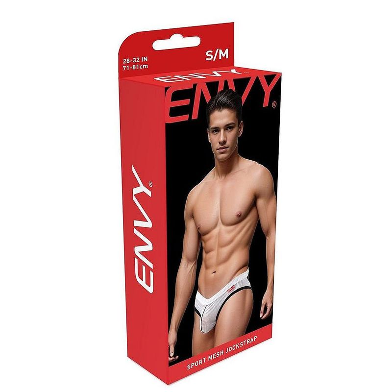 Envy Sport Mesh Jock (Black) – Breathable Athletic Supportive Jockstrap