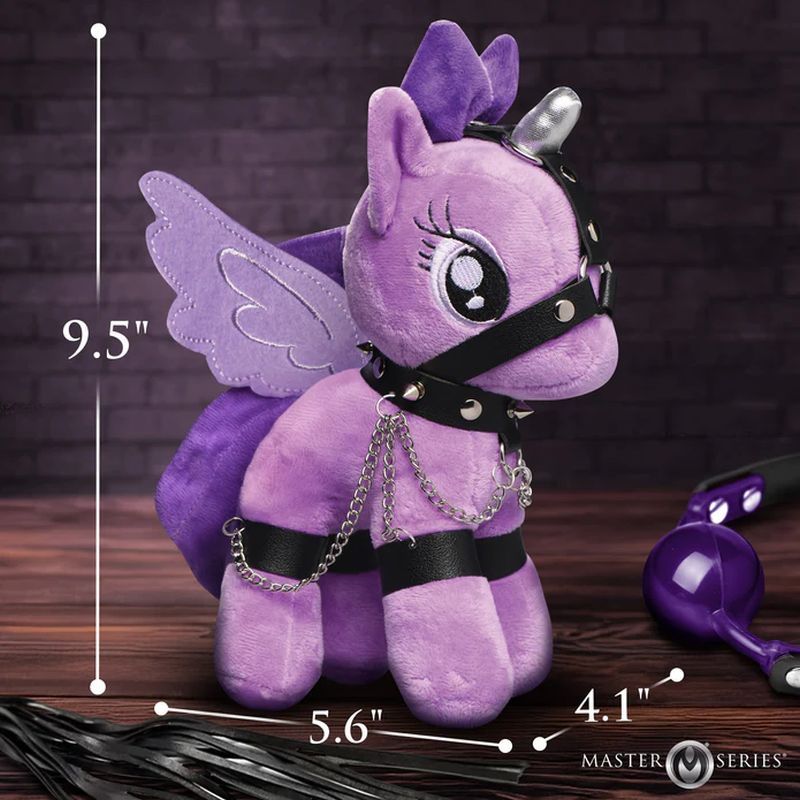 Raven Plum Bondage Pony Plush – Adult Fantasy Fetish Toy