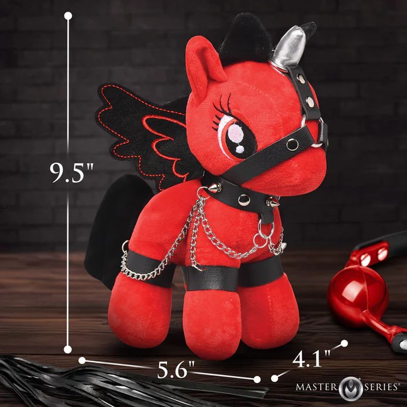 Scarlet Chainheart Bondage Pony – Plush Bondage Toy
