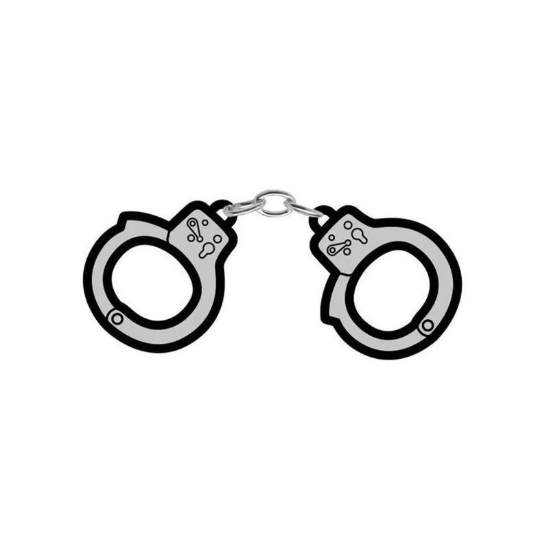 Wood Rocket Enamel Pin – Handcuff Themed Pin
