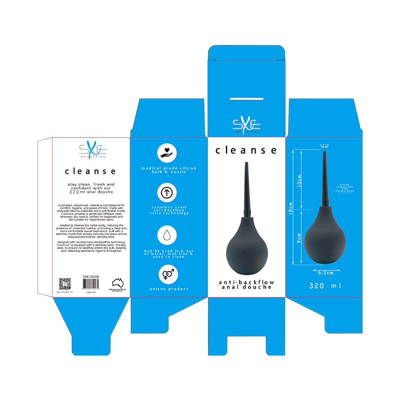 Silicone Anti-Backflow Douche 320ml – Premium Silicone Douche