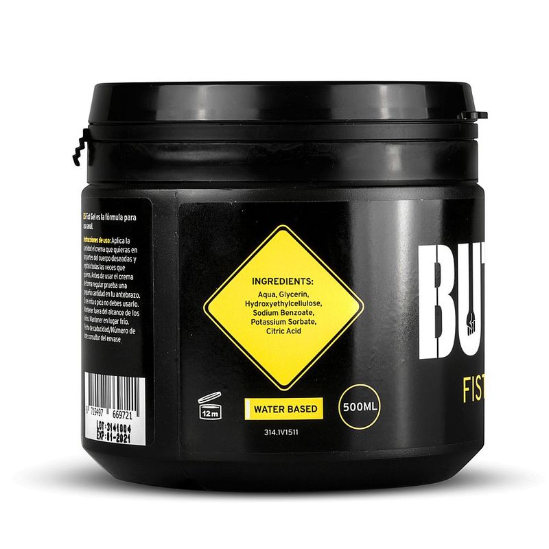 Buttr Fisting Gel 500ml Water-Based Lubricant for Anal Play