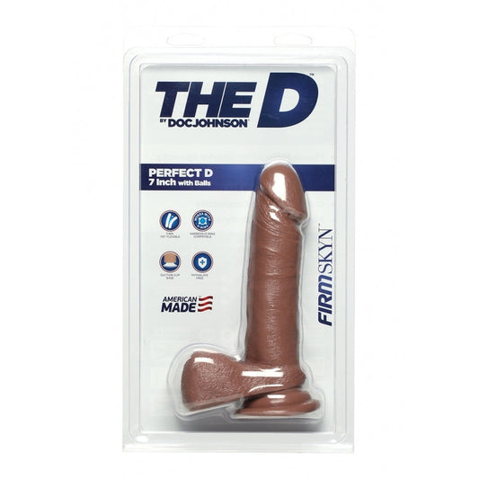 Doc Johnson The D Perfect D Firmskyn 7 Inch Dildo with Balls