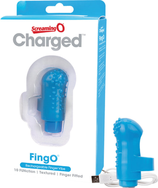 Charged Fing O – Rechargeable Mini Finger Vibrator with Vooom Technology