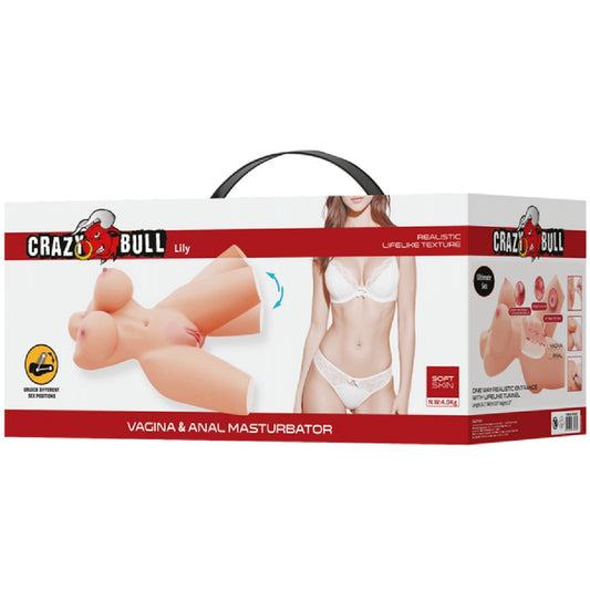 Lily Life-Size Doll – Realistic Vagina and Anal Masturbator with Movable Legs