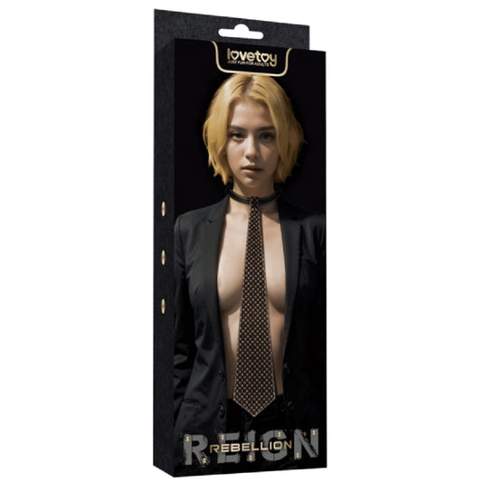 Rebellion Reign Tie Collar – Durable PU Material Accessory