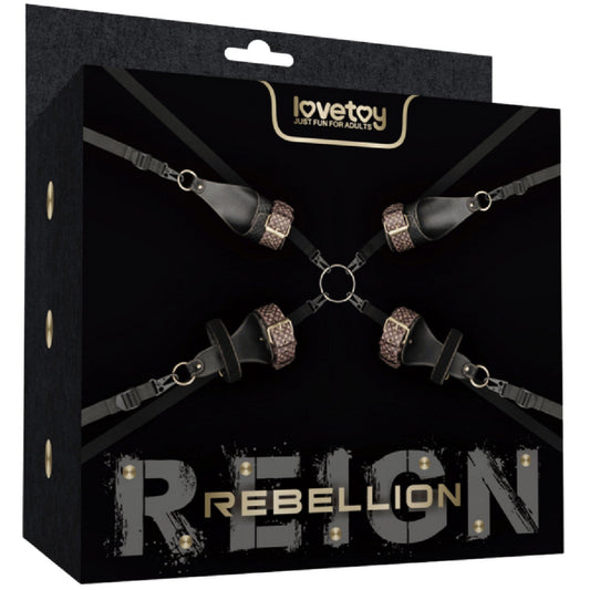 Rebellion Reign Under Mattress Restraint Set – Adjustable Nylon Straps Bondage Restraint