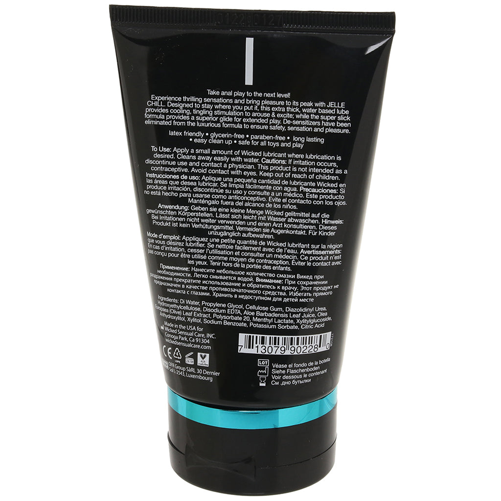 Jelle Chill Cooling Anal Lube in 4oz/120ml Lubes and Lotions > Stimulating Lubricants