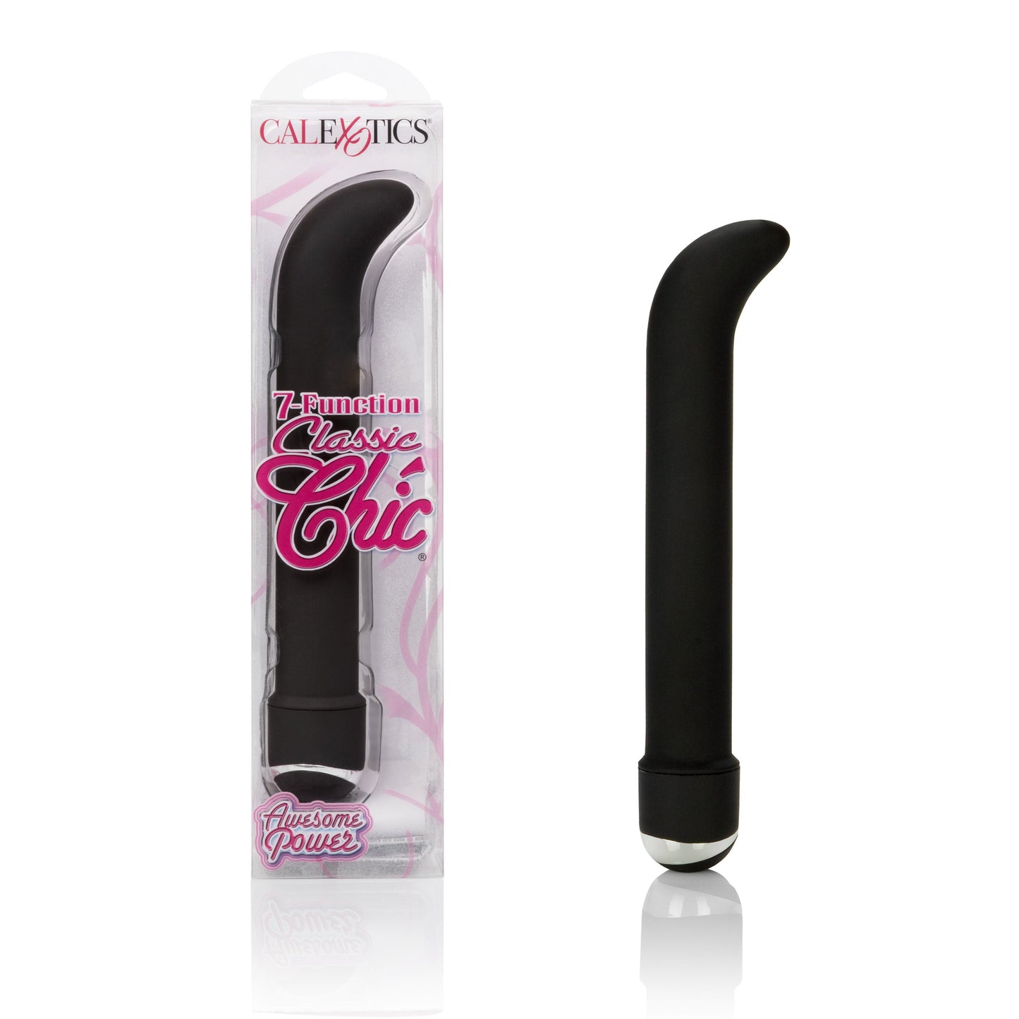 7 Function Classic Chic G Spot Massager Black 6.25 Inch