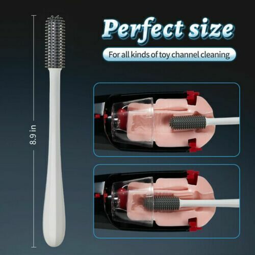 AcmeJoy Silicone Cleaning Brush Sex Toy Cleaner Lube & Essential