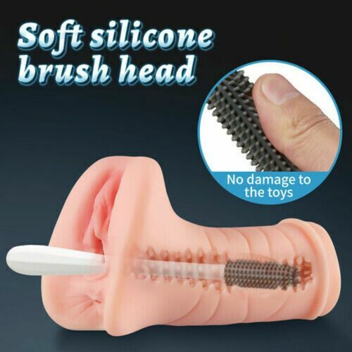 AcmeJoy Silicone Cleaning Brush Sex Toy Cleaner Lube & Essential
