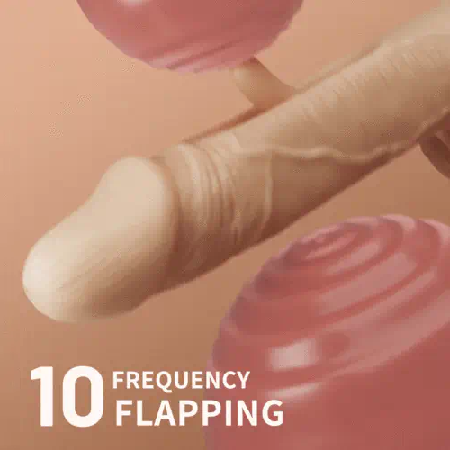Acmejoy - Hollow Flapping Silicone Dildo Vibrator 8.38 IN Dildos