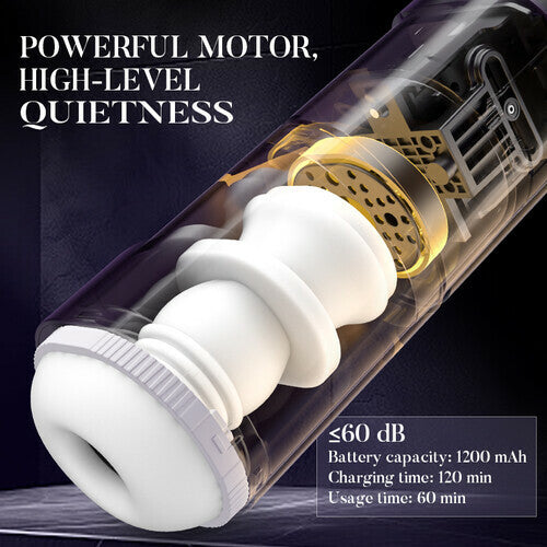 Acmejoy - Purple Driver 7 Thrusting Stable Belt Design Male Stroker Masturbator Adult Toy Masturbation Cup