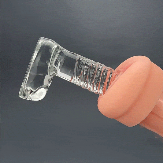 【Everted Fleshy Labia】ROKA - 5-in-1 Multifunctional Male Stroker with 5 Thrusting and Suction, 10 Vibration, and Transparent Removable Cover Masturbation Cup