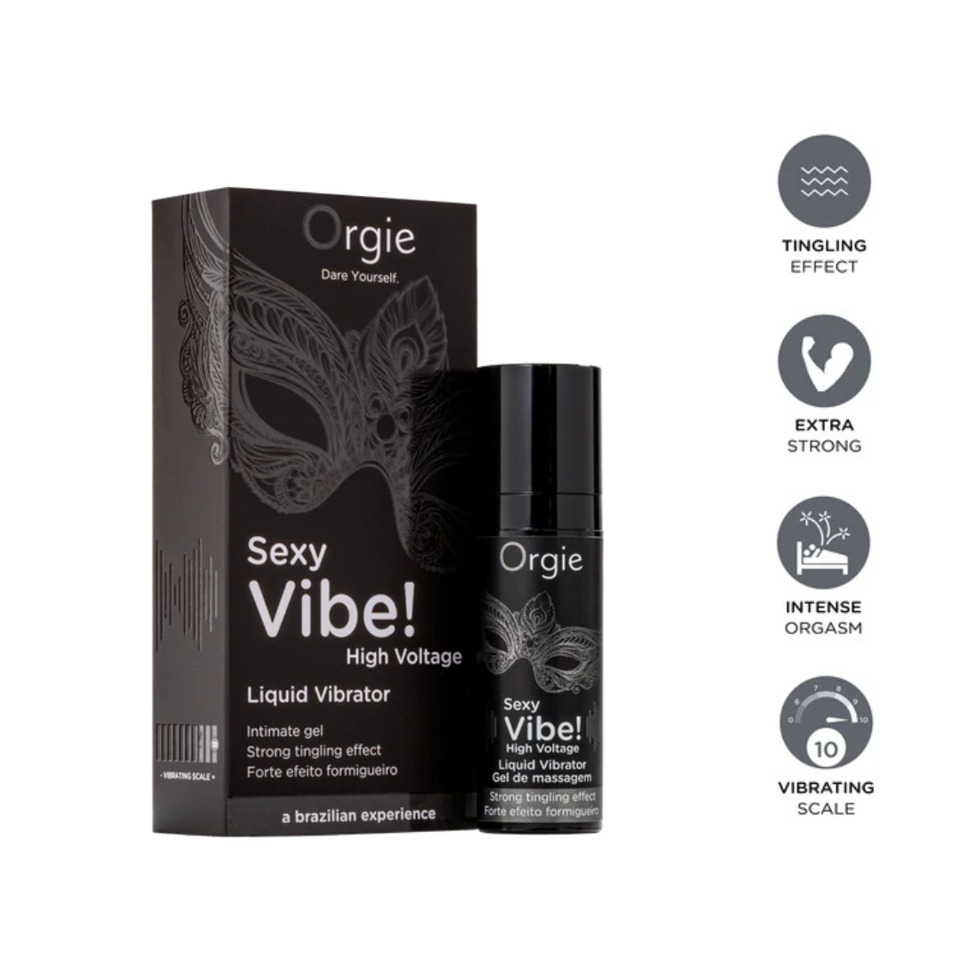 Orgie Sexy Vibe High Voltage (15 ml) – Extra Strong Vibrator Gel