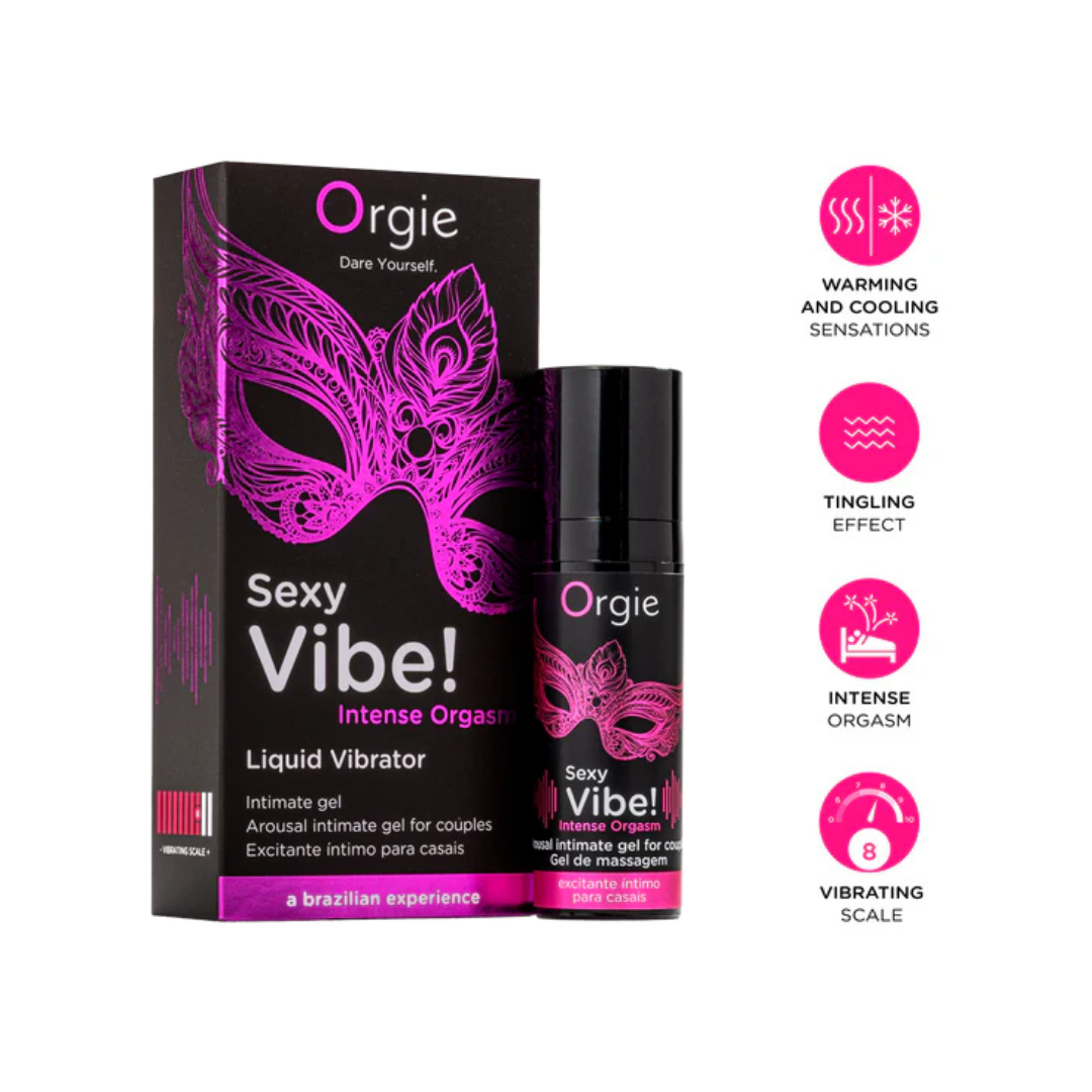 Orgie Sexy Vibe Intense Orgasm Liquid Vibrator 15ml – Potent Arousal Gel