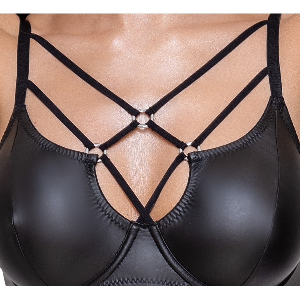 Cottelli Matte Black Bra Set – Lingerie