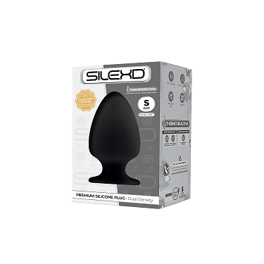 Silexd Plug Model 1 (Black) – Premium Dual Density Silicone Small 9cm Butt Plug