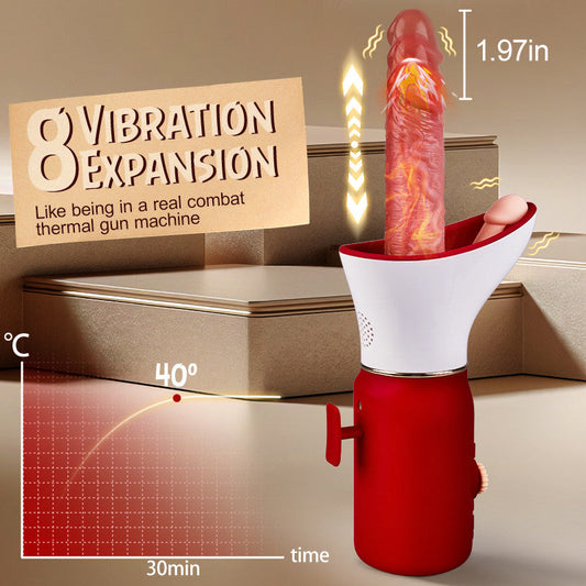 Lover——Multifunctional 6-in-1 Penis Gun Machine, Exquisite Gift Box Packaging Dildos