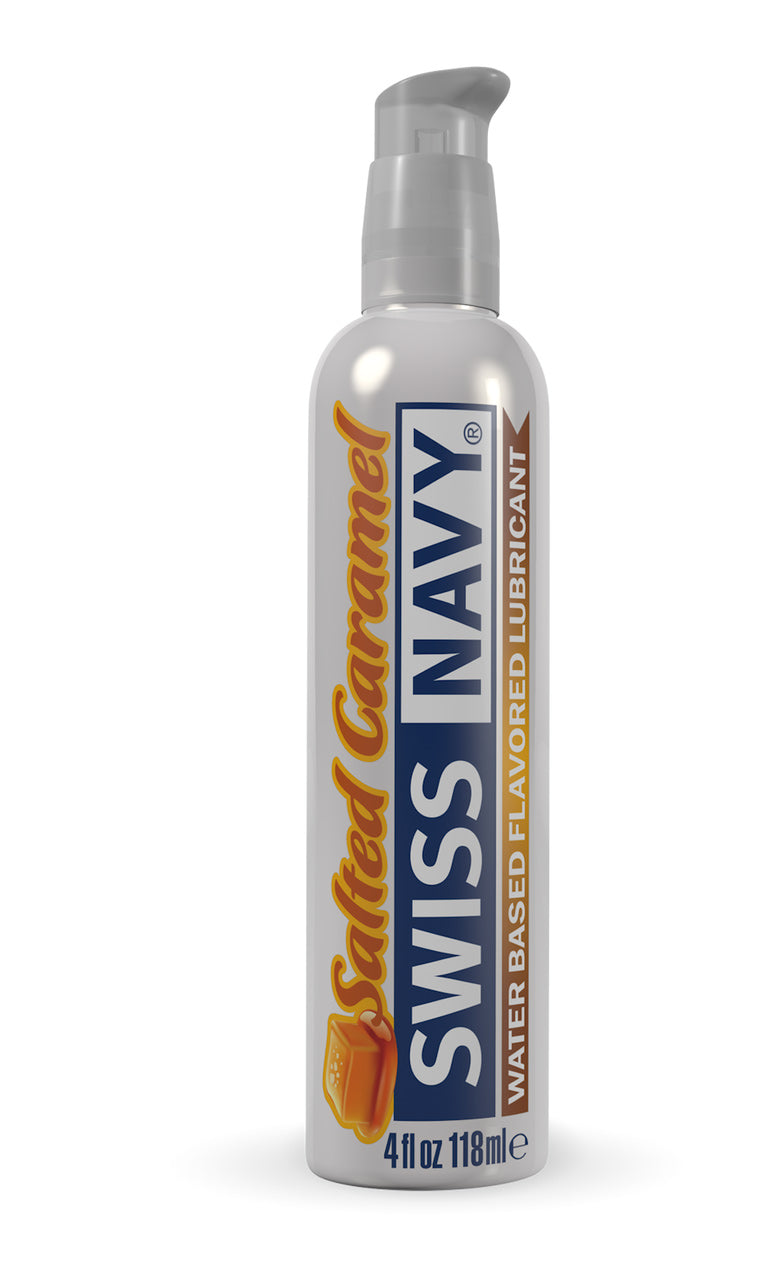 Swiss Navy Salted Caramel Lubricant 4 Ounce Intimate Pleasure Enhancer
