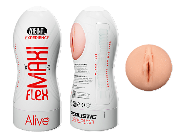 Alive Vaginal Maxi Flex Flesh Masturbator Size L