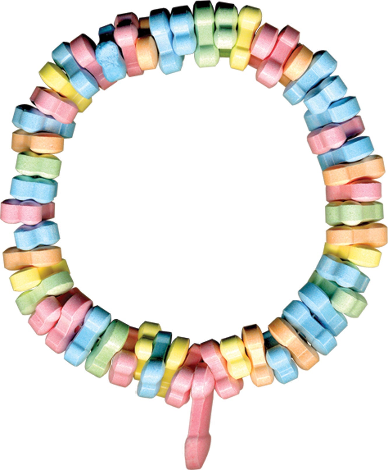 Dicky Carms Necklace – Multi-Flavored Edible Candy Charm Necklace