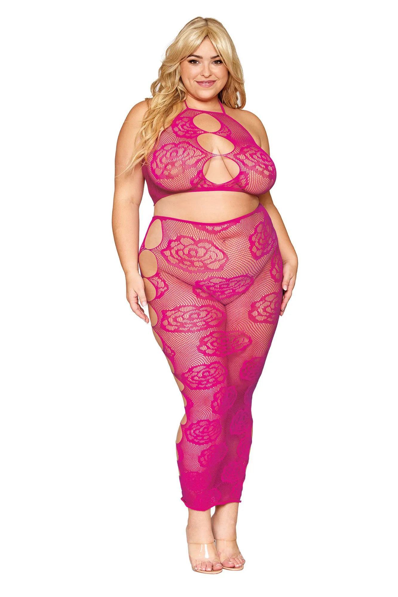 Seamless Bralette and Long Skirt Set – Queen Size Lingerie
