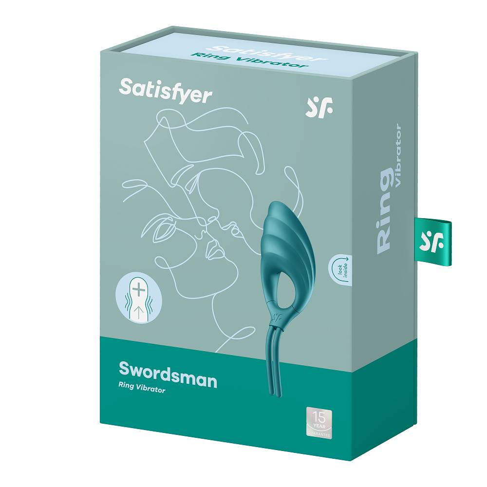 Satisfyer Swordsman (Green) – Adjustable Silicone Cock Ring Vibrator