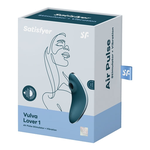Satisfyer Vulva Lover 1 Blue Air Pulse Stimulator and Vibrator