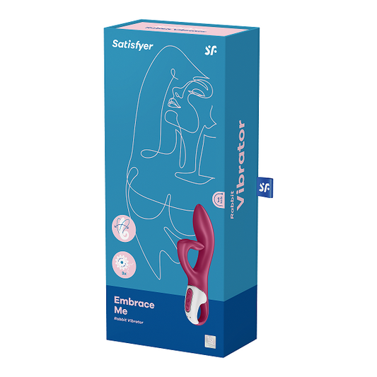 Satisfyer Embrace Me Rabbit Vibrator Berry with Dual Motors and Waterproof Design