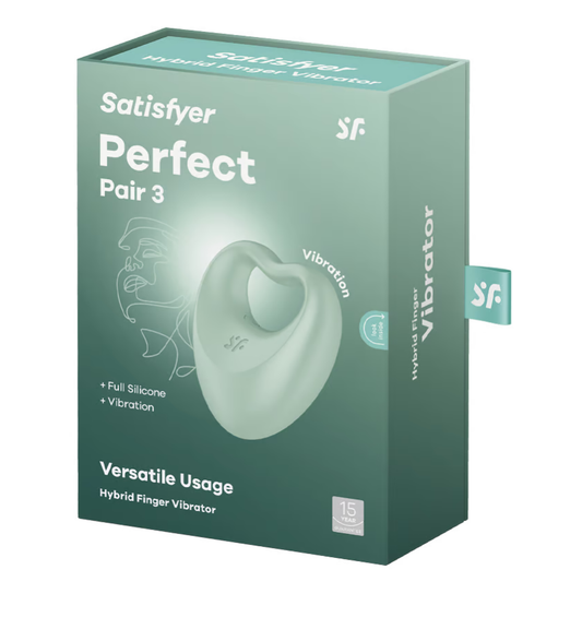 Satisfyer Perfect Pair 3 Hybrid Finger Vibrator - Green