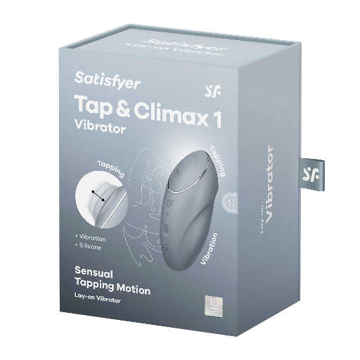 Satisfyer Tap and Climax 1 Lay-On Vibrator with Sensual Tapping and Vibration Features