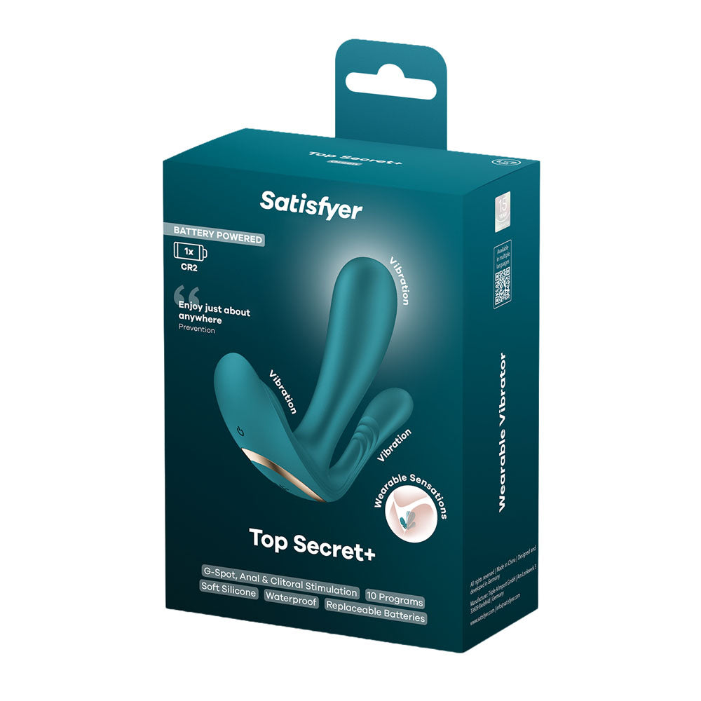 Satisfyer Top Secret Plus – Wearable Dual Motor G-Spot and Anal Vibrator