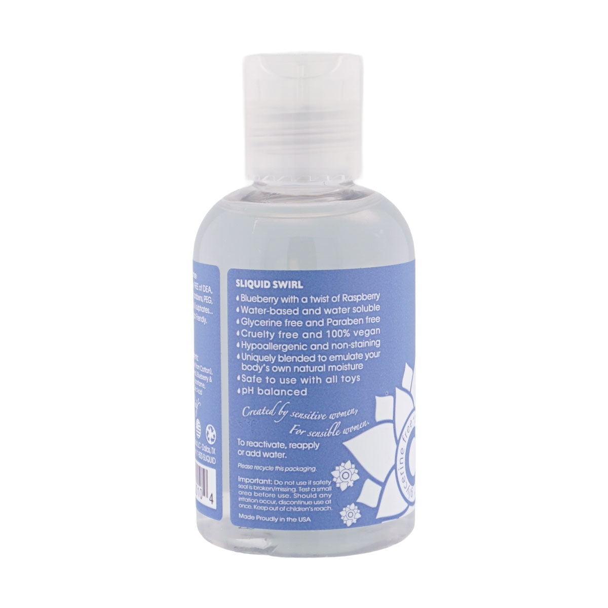 Sliquid Naturals Swirl (Blue Raspberry) – 125ml Vegan Flavored Lubricant