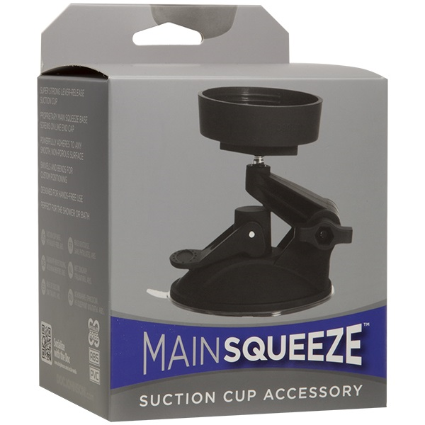 Main Squeeze Suction Cup Accessory (Black) – Hands-Free Accessory for Strokers