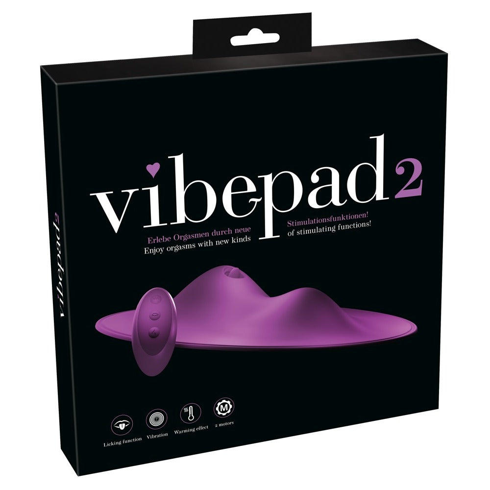 VibePad 2 – Clitoral Vibrating Pad with Warming and Licking Functions