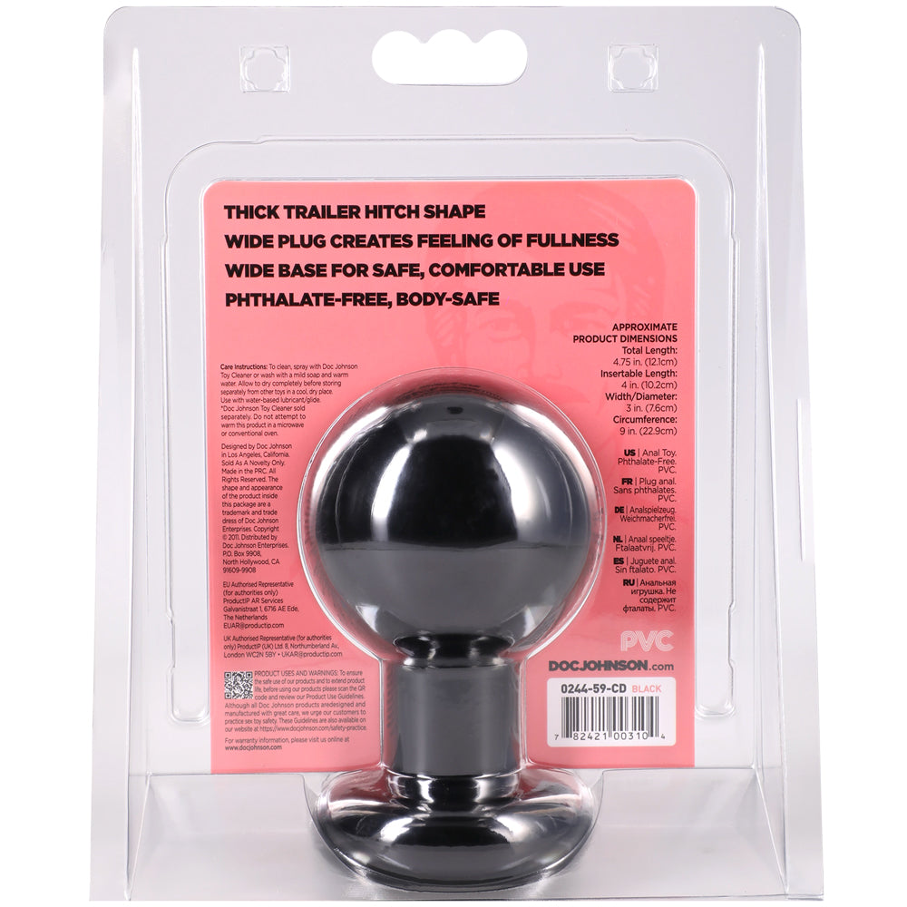 Round Large Butt Plug – Comfortable Spherical Design