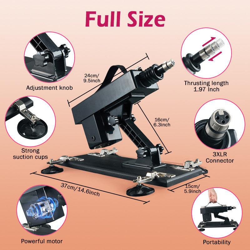 Azax - Ultimate Pleasure with Top-Rated Sex Machine 7 Accessories Automatic Thrust Anal Love Dildos