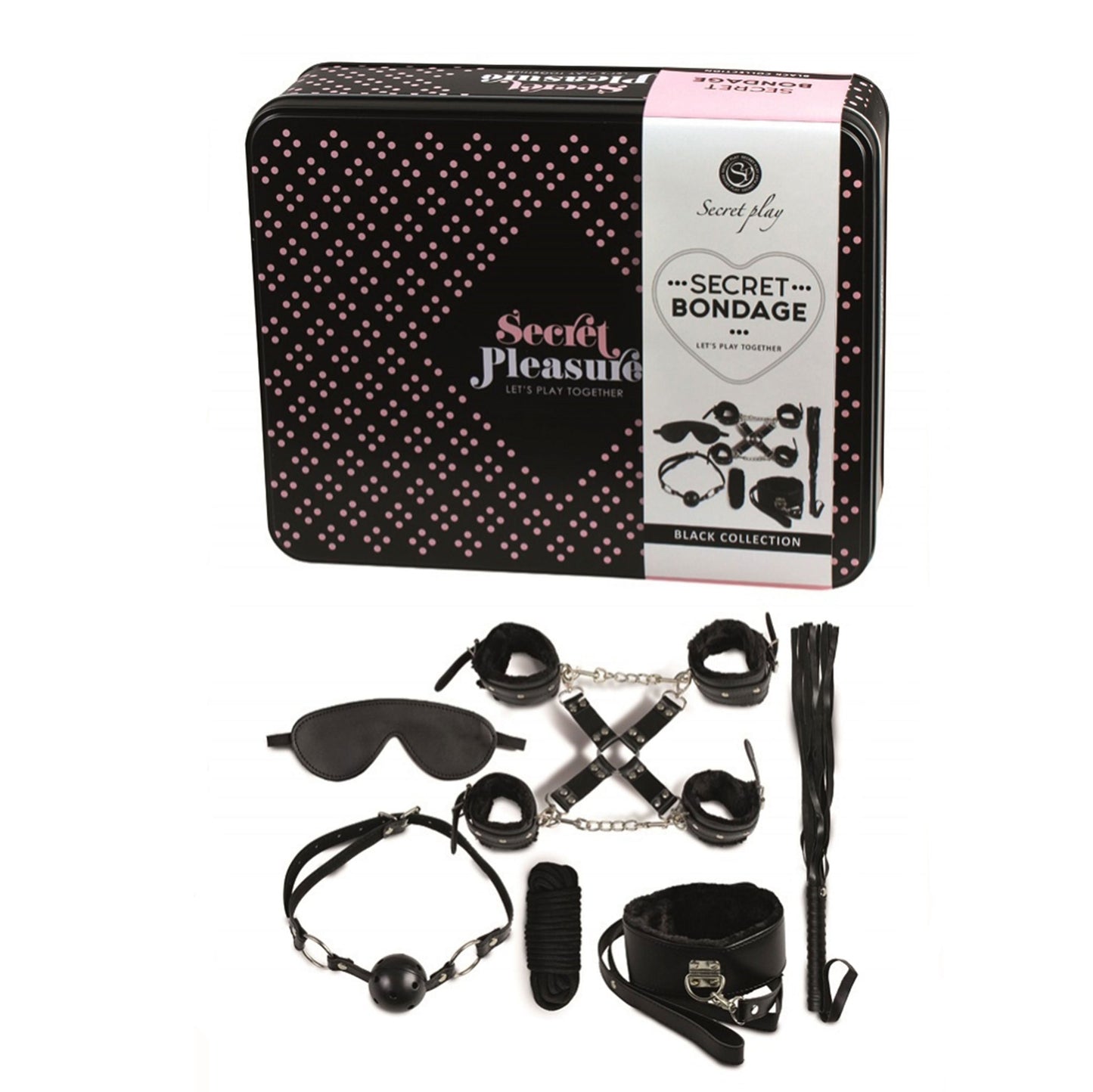 Secret Bondage Kit Black Collection – Vegan Leather Bondage Kit