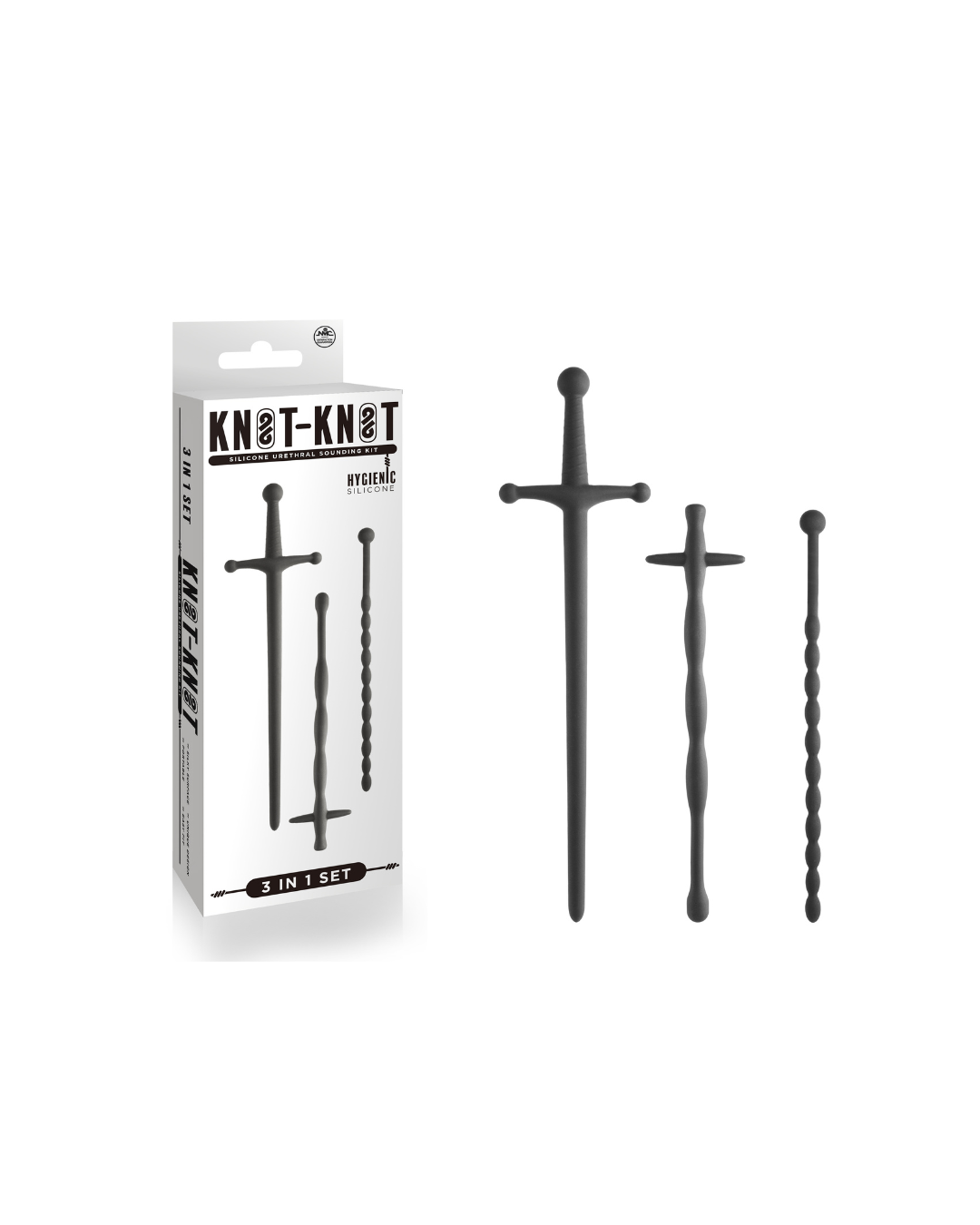 Knot-Knot Silicone Urethral Sounds Kit – Silicone Urethral Sounds Set