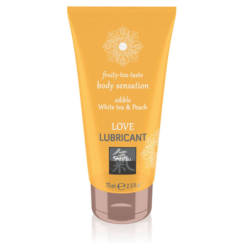 Shiatsu Love Lubricant White Tea and Peach Flavored 75 ml