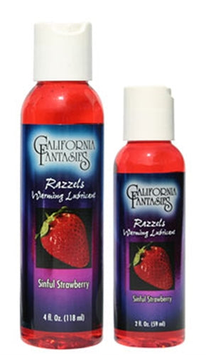 Razzels Sinful Strawberry Warming Personal Lubricant 2.5 Oz