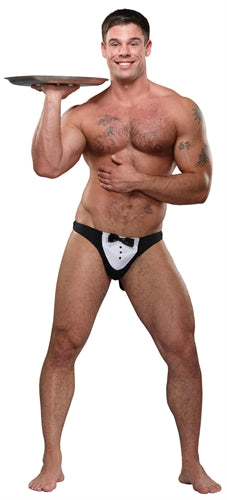 MaitreD Thong Novelty Men’s Lingerie with Tuxedo Design